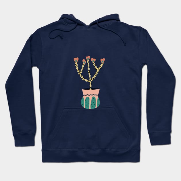 Spotted plant in a pot Hoodie by Pacesyte